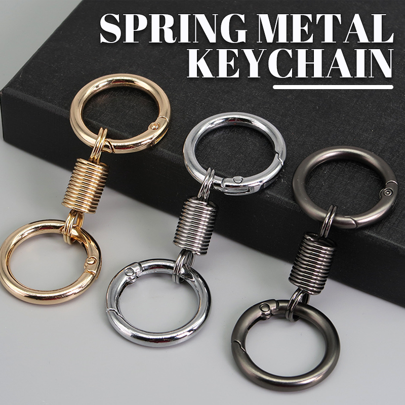 (š„2024Last Day Promotion  - 49% off)Nordic Retro Spring Double Ring Keychain