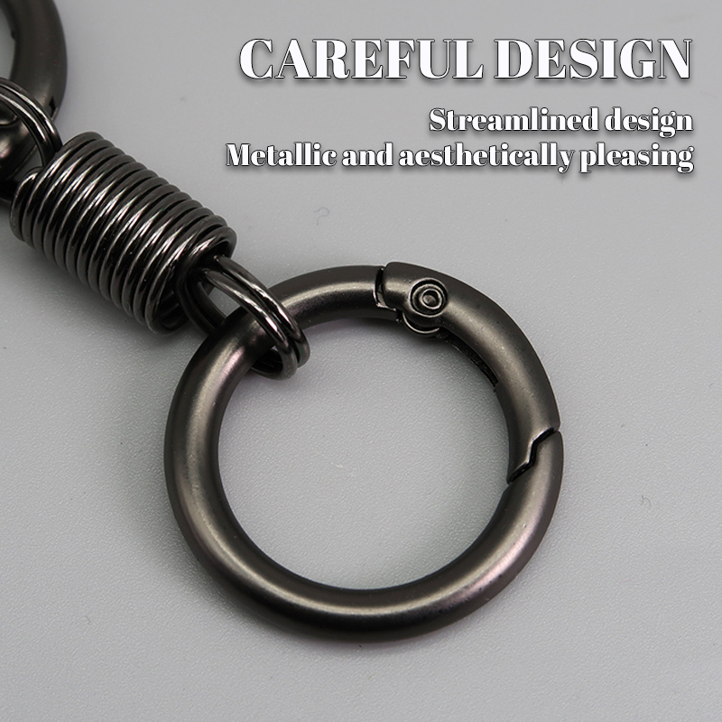 (š„2024Last Day Promotion  - 49% off)Nordic Retro Spring Double Ring Keychain