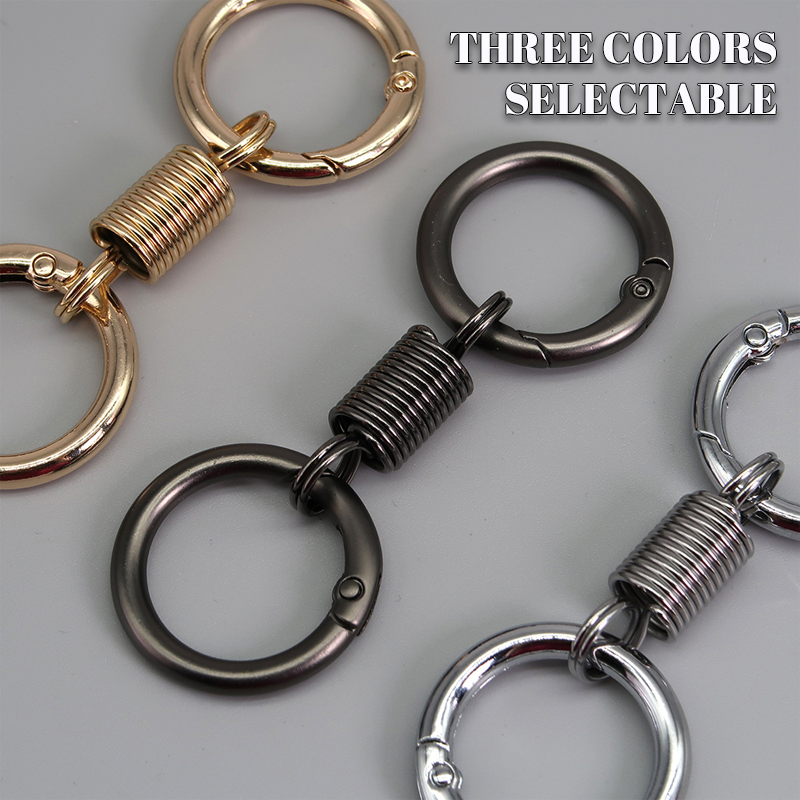 (š„2024Last Day Promotion  - 49% off)Nordic Retro Spring Double Ring Keychain