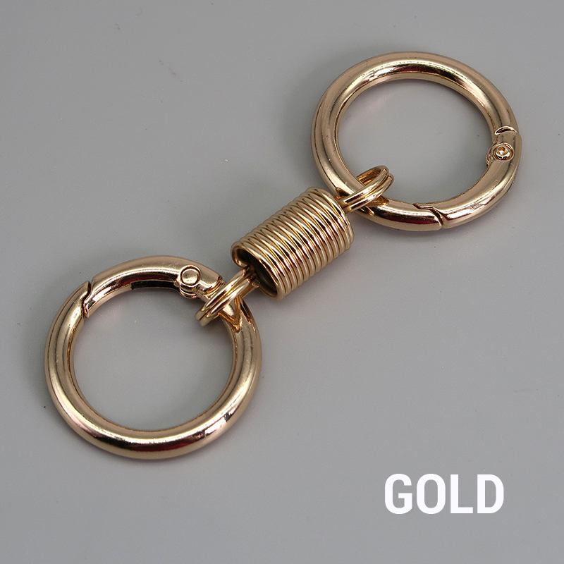 (š„2024Last Day Promotion  - 49% off)Nordic Retro Spring Double Ring Keychain
