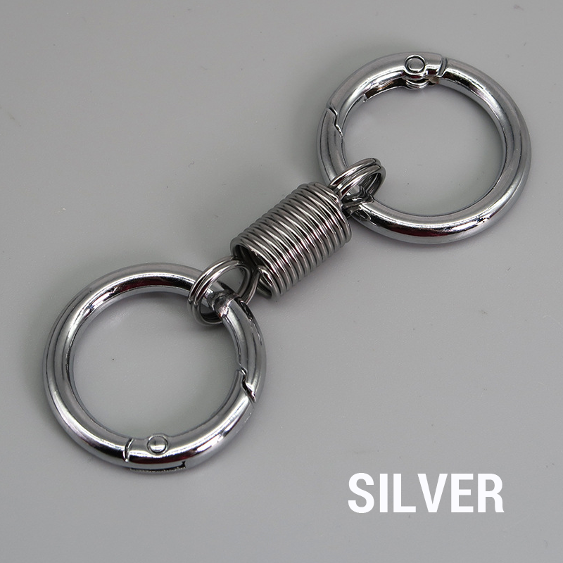 (š„2024Last Day Promotion  - 49% off)Nordic Retro Spring Double Ring Keychain